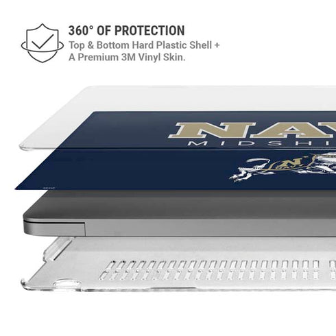 United States Naval Academy Midshipmen MacBook Pro 14in (2021-24) Case plus Skin
